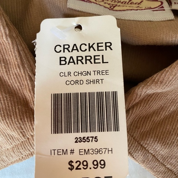 Cracker Barrel Decorated Originals Fall Trees Corduroy Blouse Size Large NWT - Picture 11 of 14